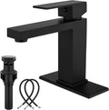 Midanya Bathroom Faucet: Modern Single Handle Matte Black Design