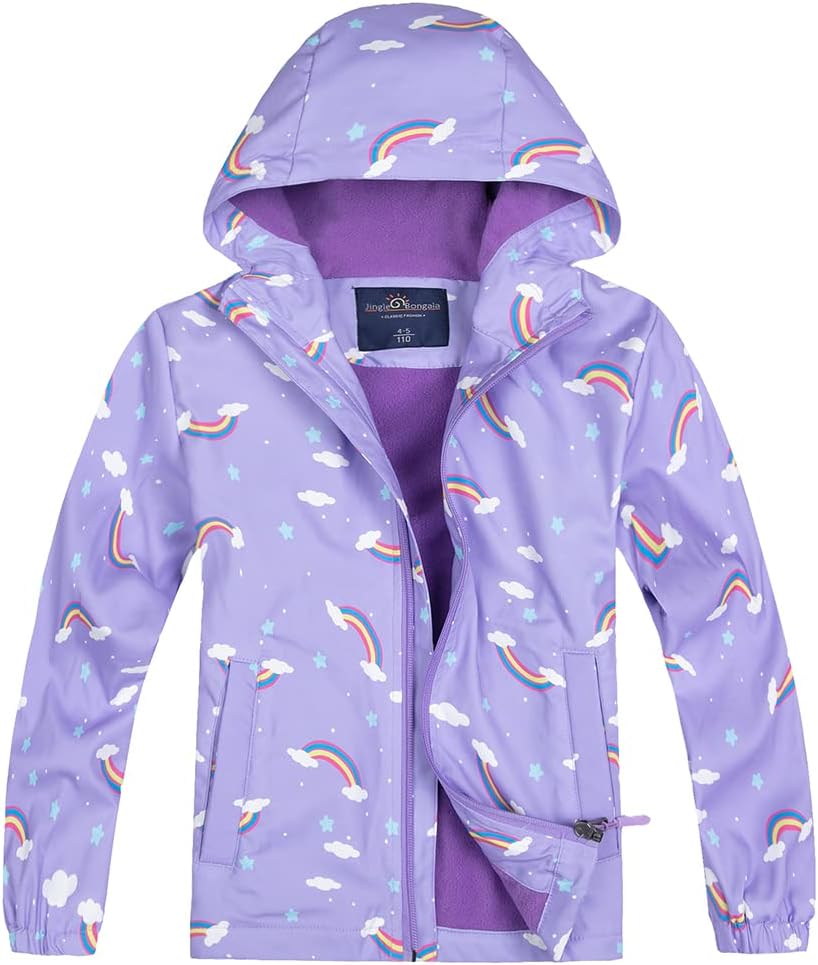 Jingle Bongala Kids Waterproof Rain Jackets for Outdoor Fun