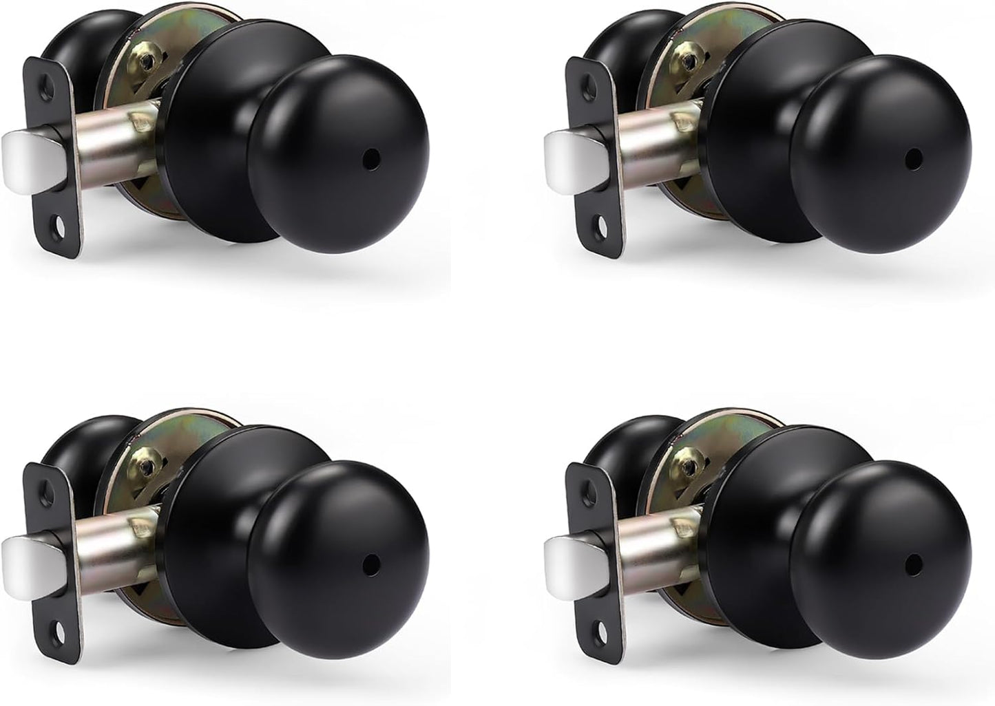 KNOBWELL Privacy Door Knob Set for Bathroom and Bedroom Use