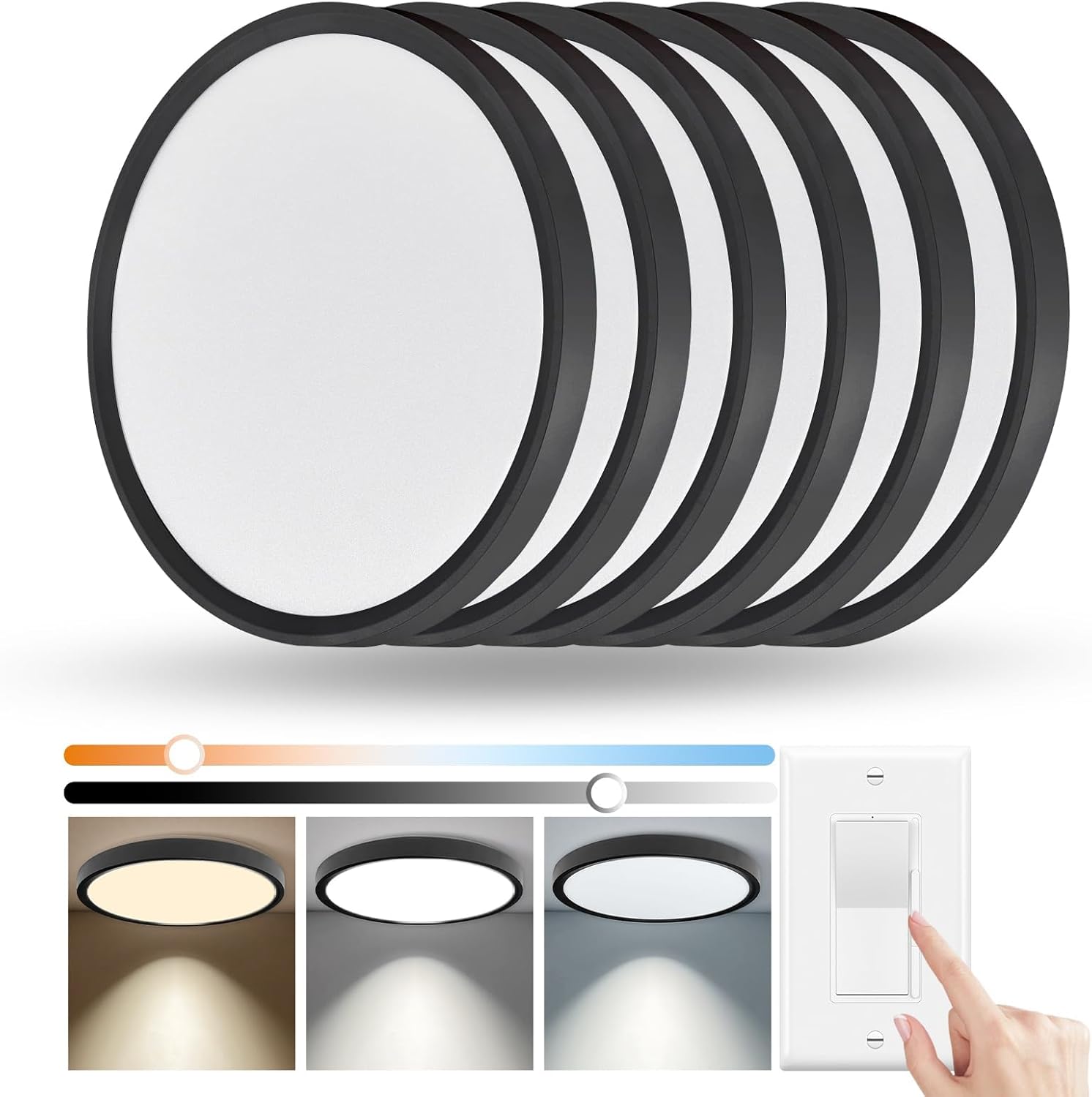 Dimmable LED Flush Mount Ceiling Light Fixtures for Home Use