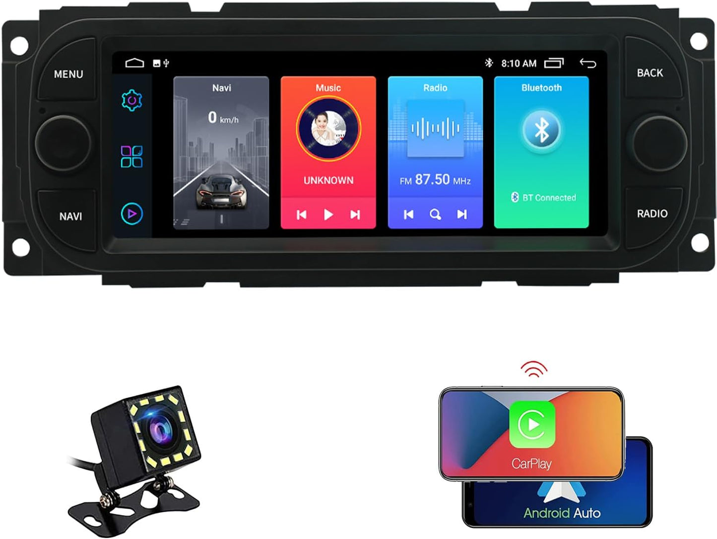 TOPDISPLAY Android Stereo Upgrade for Chrysler Dodge Jeep
