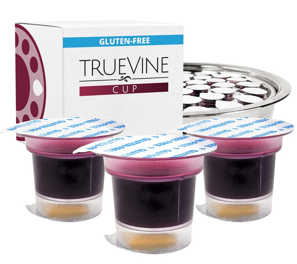 TrueVine Communion Cups and Wafer Set for Holy Communion