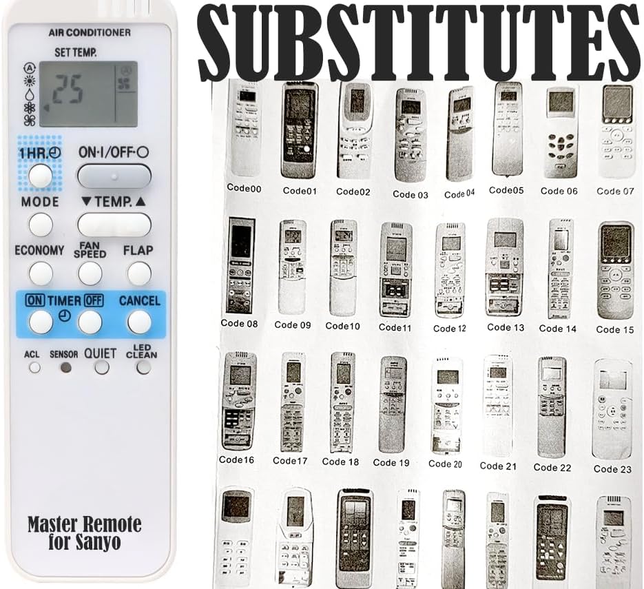 Sanyo Air Conditioner Remote Replacement