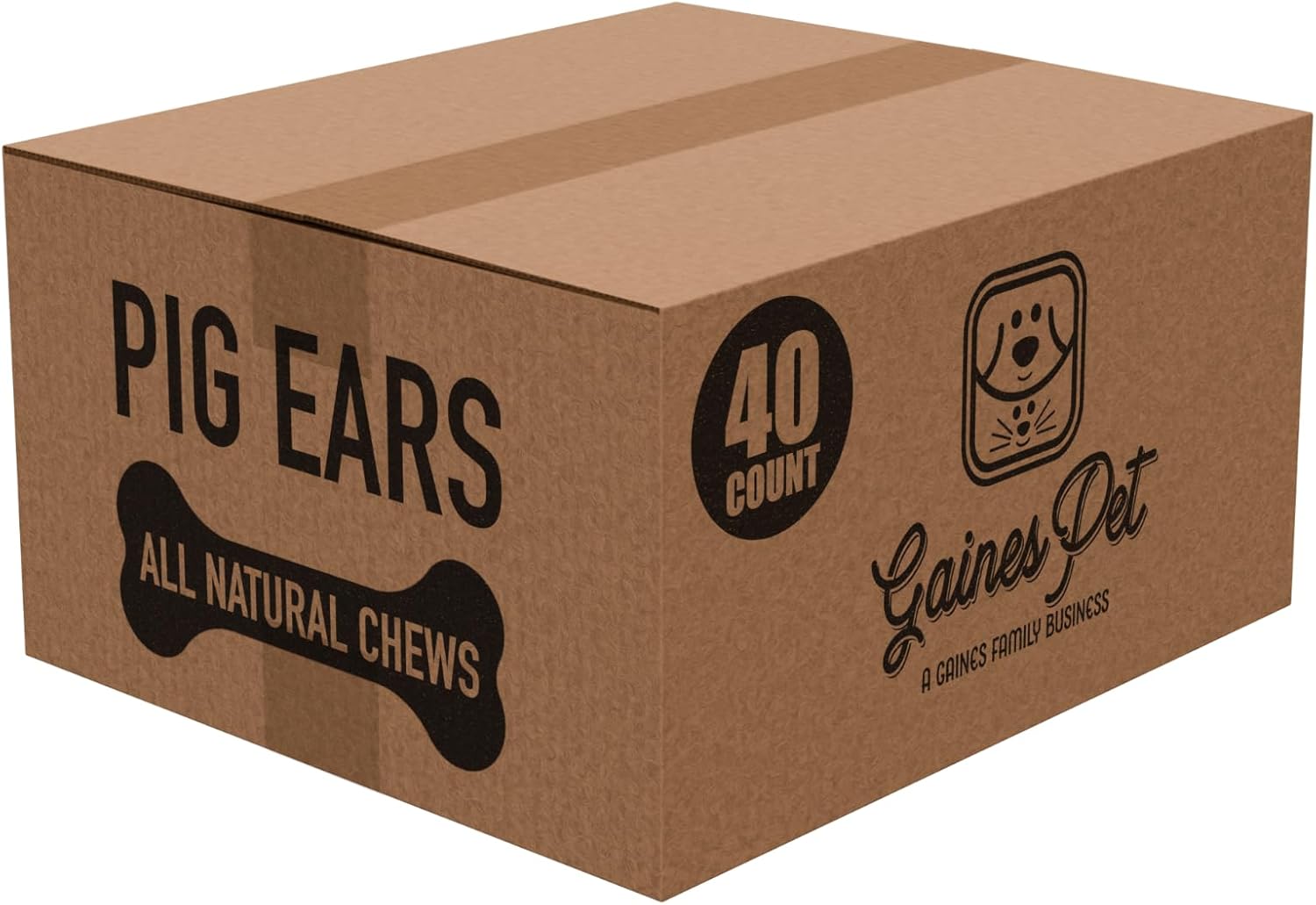 Gaines Pet Pig Ears for Dogs - All-Natural Chews for Health