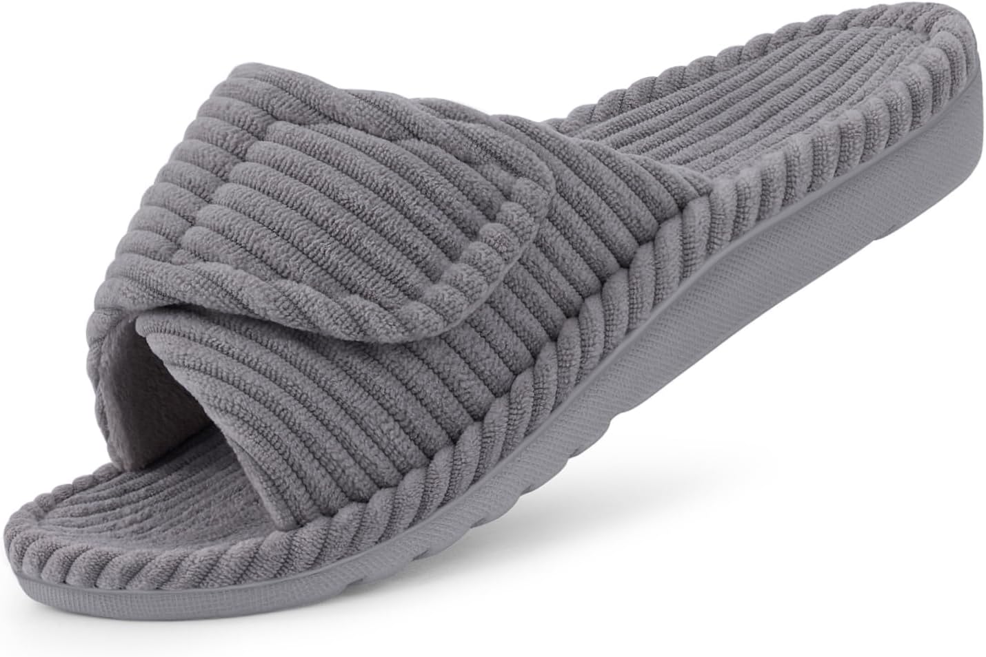 Litfun Orthopedic House Slippers with Adjustable Arch Support
