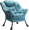 Lazy Chair with Armrest and Side Pocket - Oversized Comfy Lounge Chair