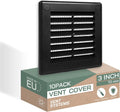 3 x 3 Inch Soffit Vent Cover Pack of 10 - Flat Square Black Vent