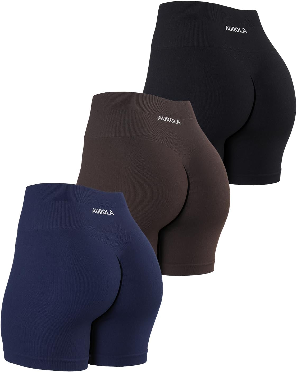 AUROLA Power Workout Shorts for Women with Tummy Control