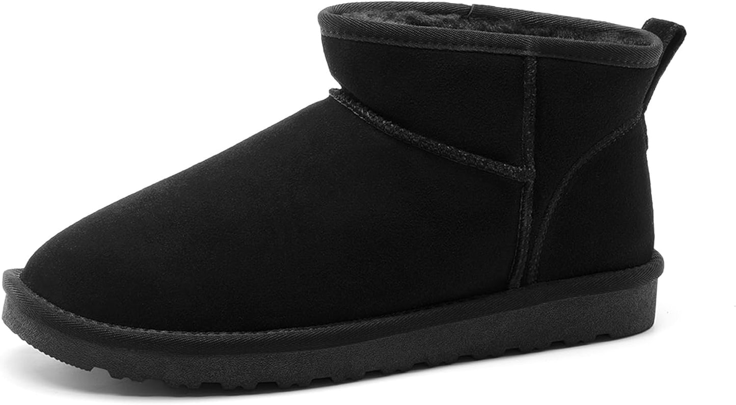 Cozy Suede Leather Winter Boots for Men - Warm & Stylish