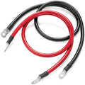 Spartan Power Battery Cable 8 ft 4 AWG Wire Set - Heavy Duty USA