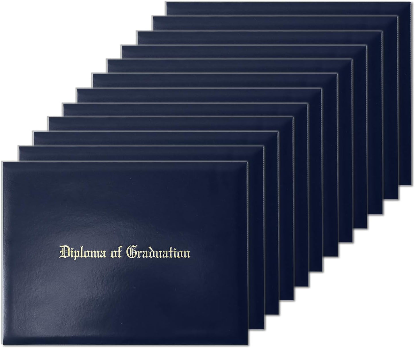 Diploma Holder Covers 8.5x11 for Graduation Certifications, Navy Blue