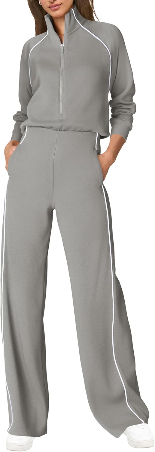 Stylish Womens Jumpsuits with Mock Neck and Wide Leg Design