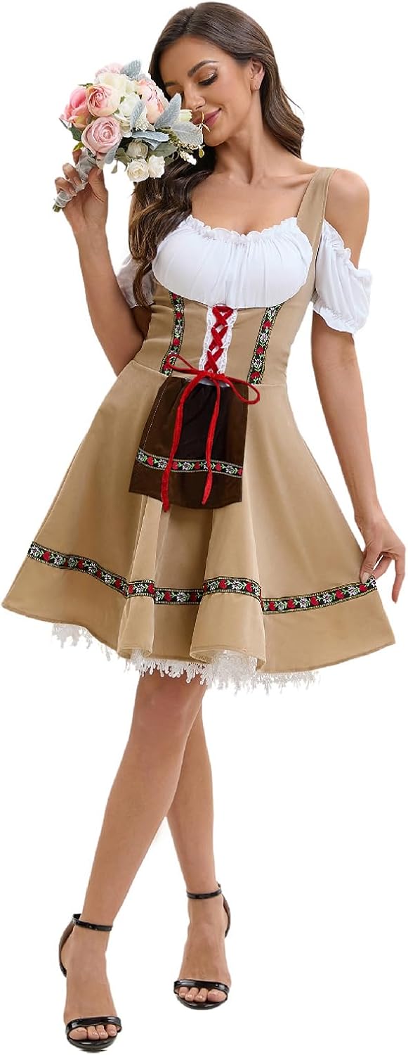 Oktoberfest Costume for Women Dirndl Dress for Bavarian Fun