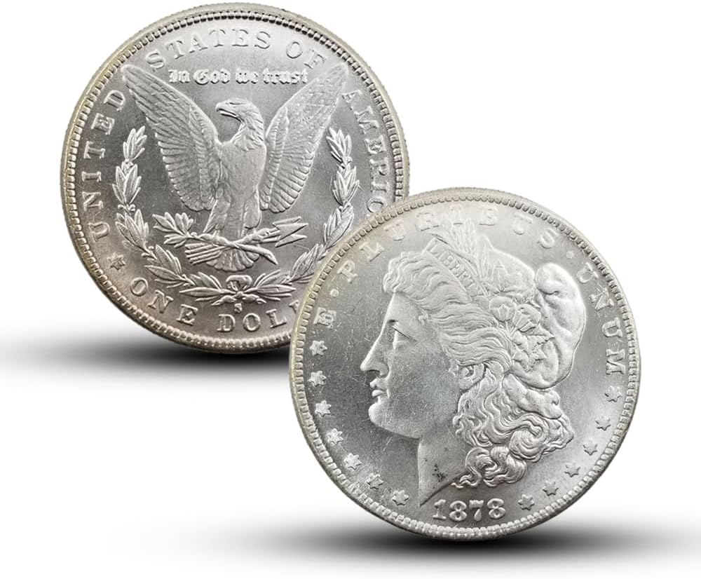 Antique 1878 S Morgan Silver Dollar Coins for Collectors