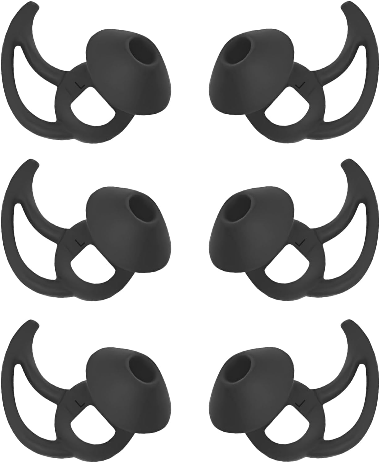 Silicone Earbud Tips - Bose Compatible - 3 Pairs