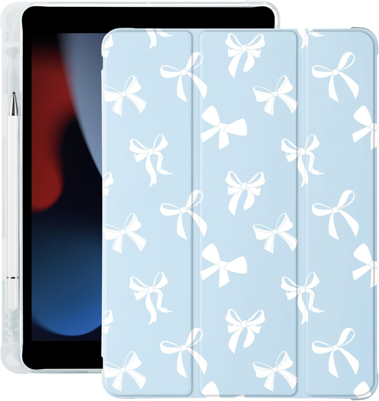 Cute Kawaii Bow iPad Case for 11 Inch 2025 and 10.9 Inch 2022