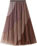 A-Line Fairy Tulle Layered Midi Skirt - Delicate Ruffle Style