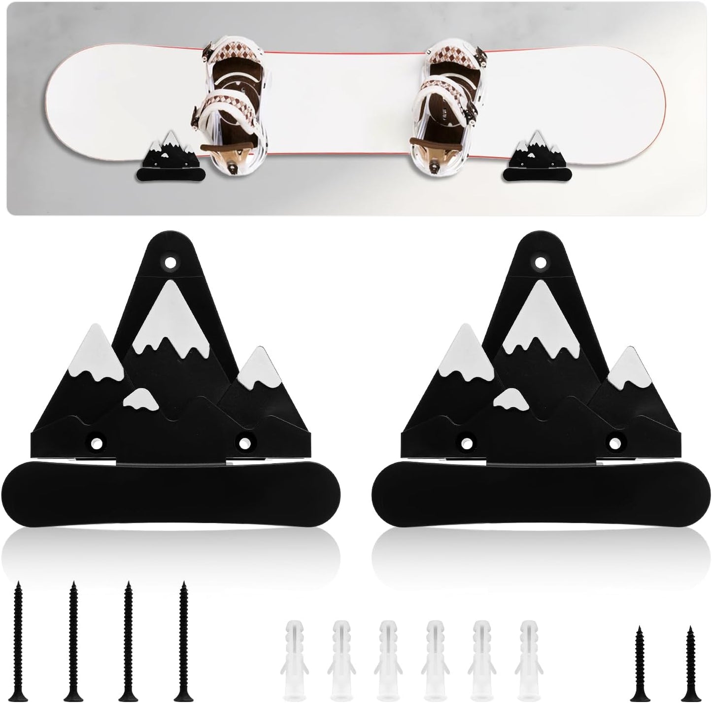 Organize in Style: Snowboard Wall Mount Set