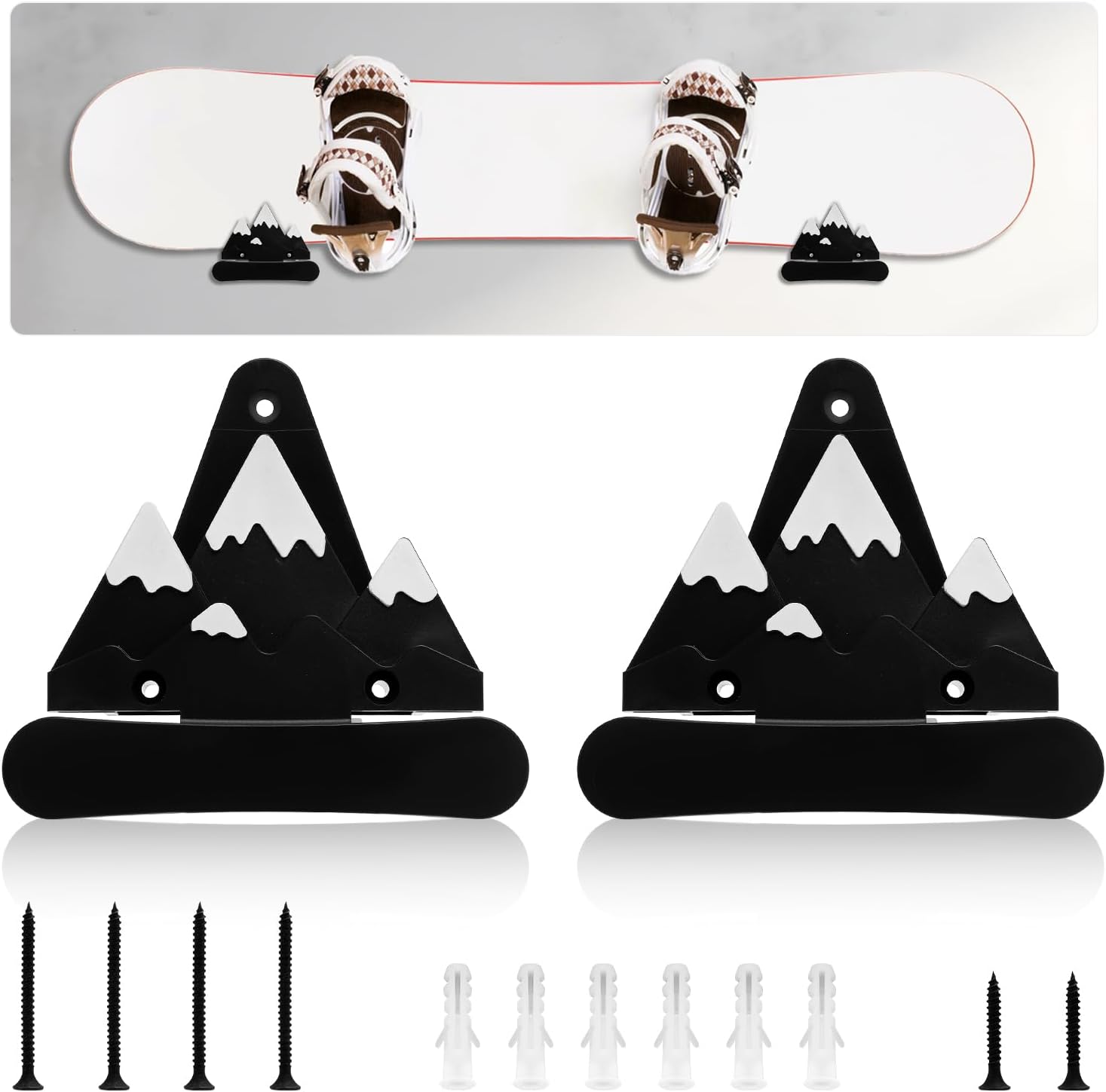 Organize in Style: Snowboard Wall Mount Set
