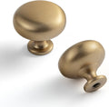 Set of 12 Elegant Champagne Bronze Cabinet Knobs - Classic Round