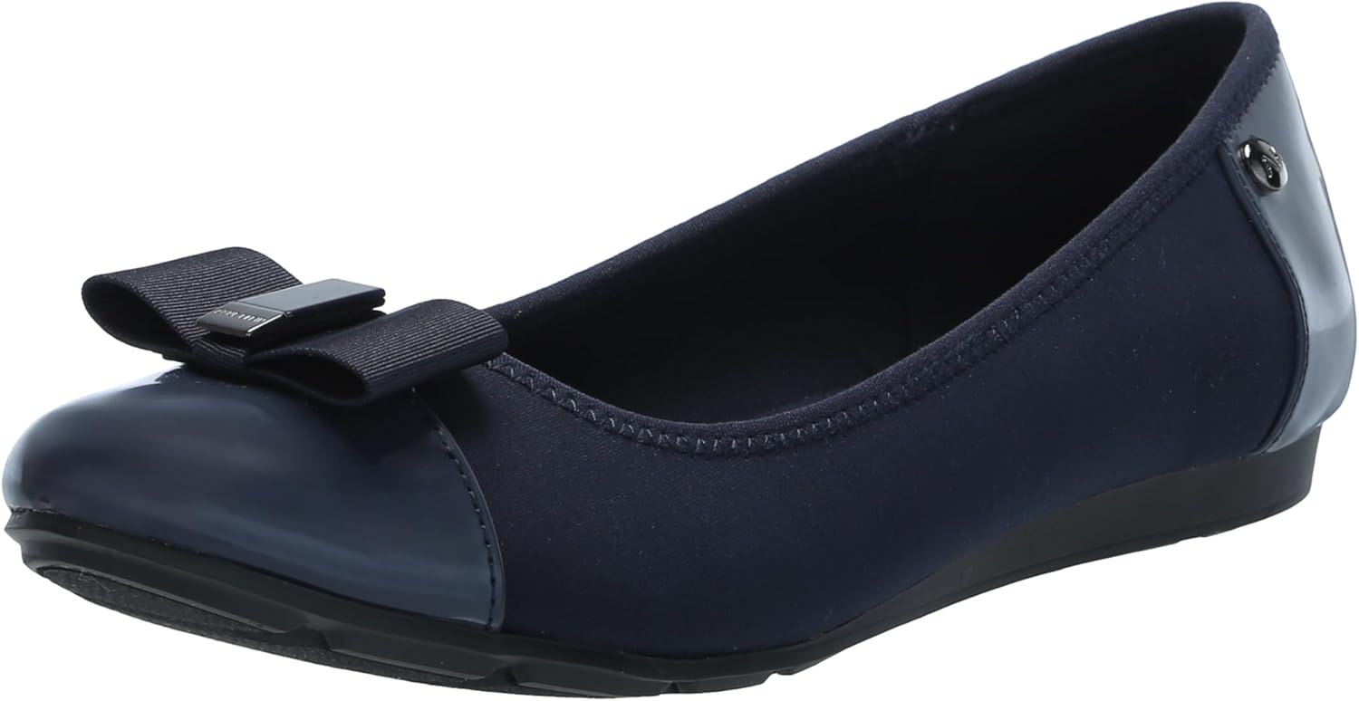 Anne Klein Women's Alive Patent Ballet Flats for Comfort and Style