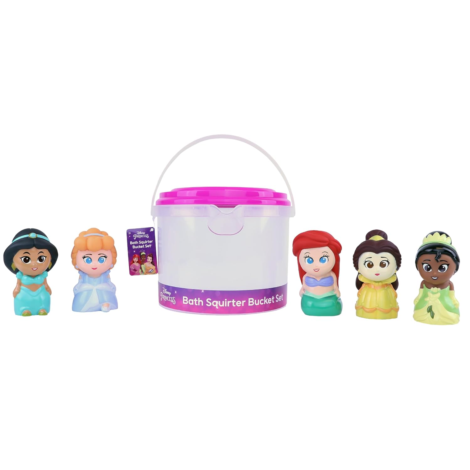 Disney Princess Bath Squirter Bucket Set for Toddlers and Babies