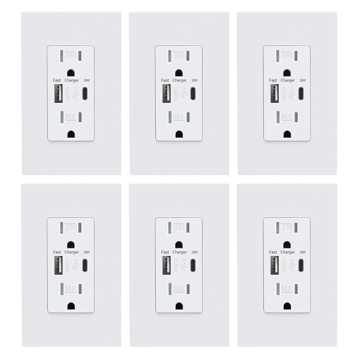 USB Wall Outlet with 4.2A Charging Ports for Fast Power