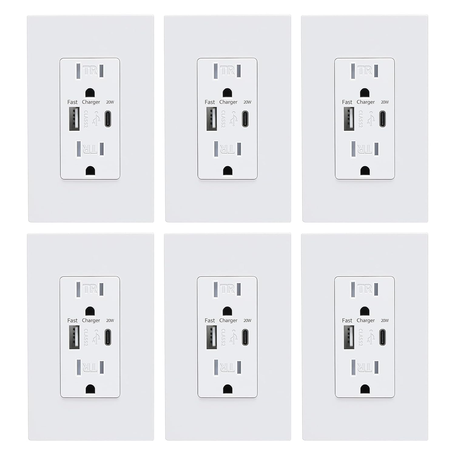USB Wall Outlet with 4.2A Charging Ports for Fast Power