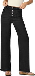 Sidefeel Women High Waisted Straight Leg Jeans - Comfortable