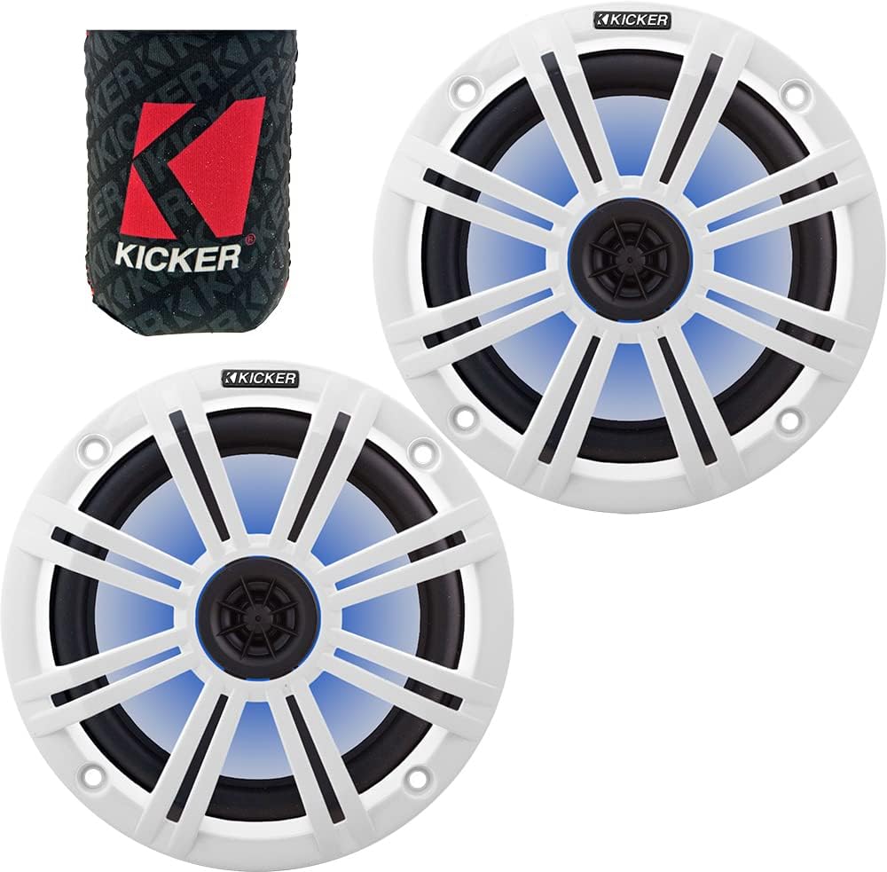 Enhance Your Boat Sound! KICKER 8 Marine Speakers with LED Lights
