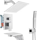 Midanya Shower System with Tub Spout and 8 in Rainfall Head