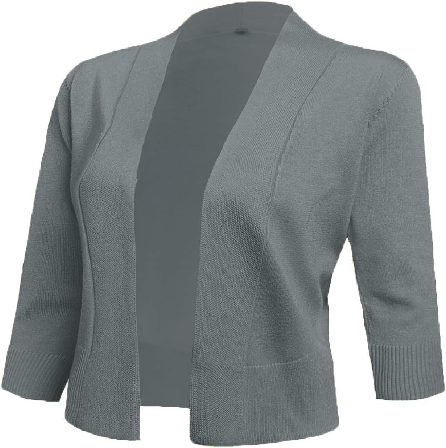 AAMILIFE Women's 3/4 Sleeve Cropped Cardigans for Every Occasion
