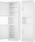 Tall Narrow Storage Cabinet 66.93 in H - Slim Metal Pantry Cabinet