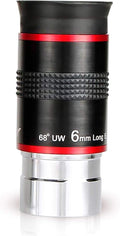 68-Degree Ultra Wide Angle Telescope Eyepiece 6mm - Expansive Views