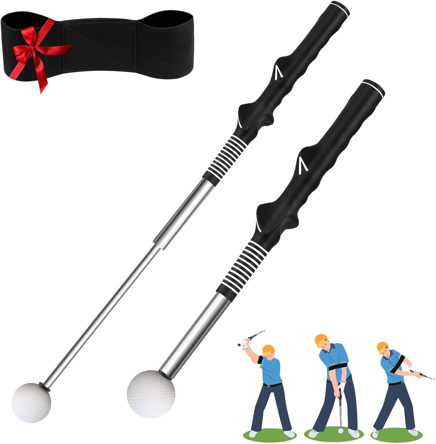 Ultimate Golf Swing Trainer with Ergonomic Grip & Free Arm Band