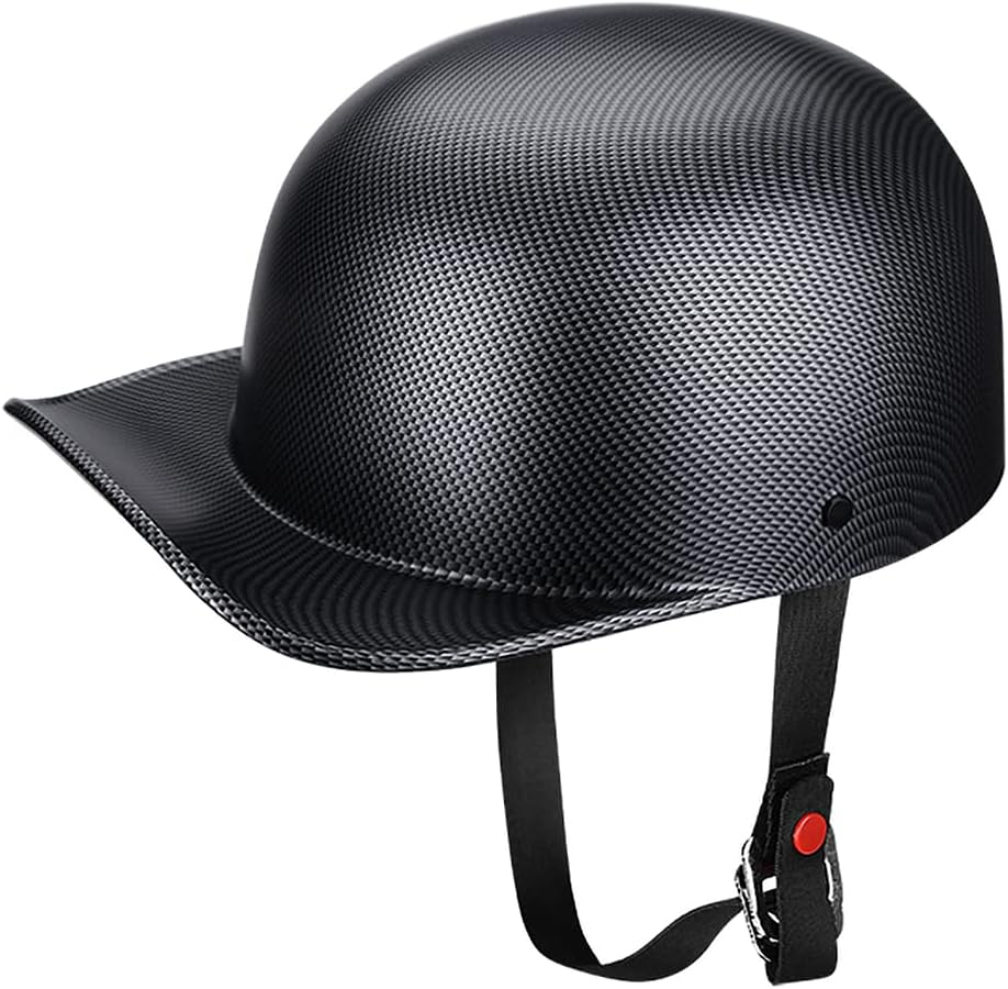 Baseball Style Cap Motorcycle Helmet - DOT Approved Unisex Design