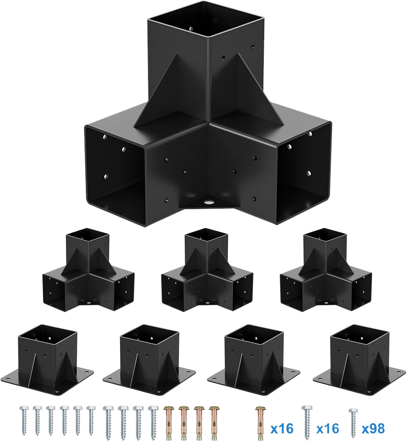 Durable 4x4 Pergola Kit with Brackets for DIY Outdoor Projects