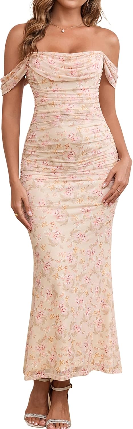 KUTUMAI Off The Shoulder Maxi Dress for Stunning Weddings