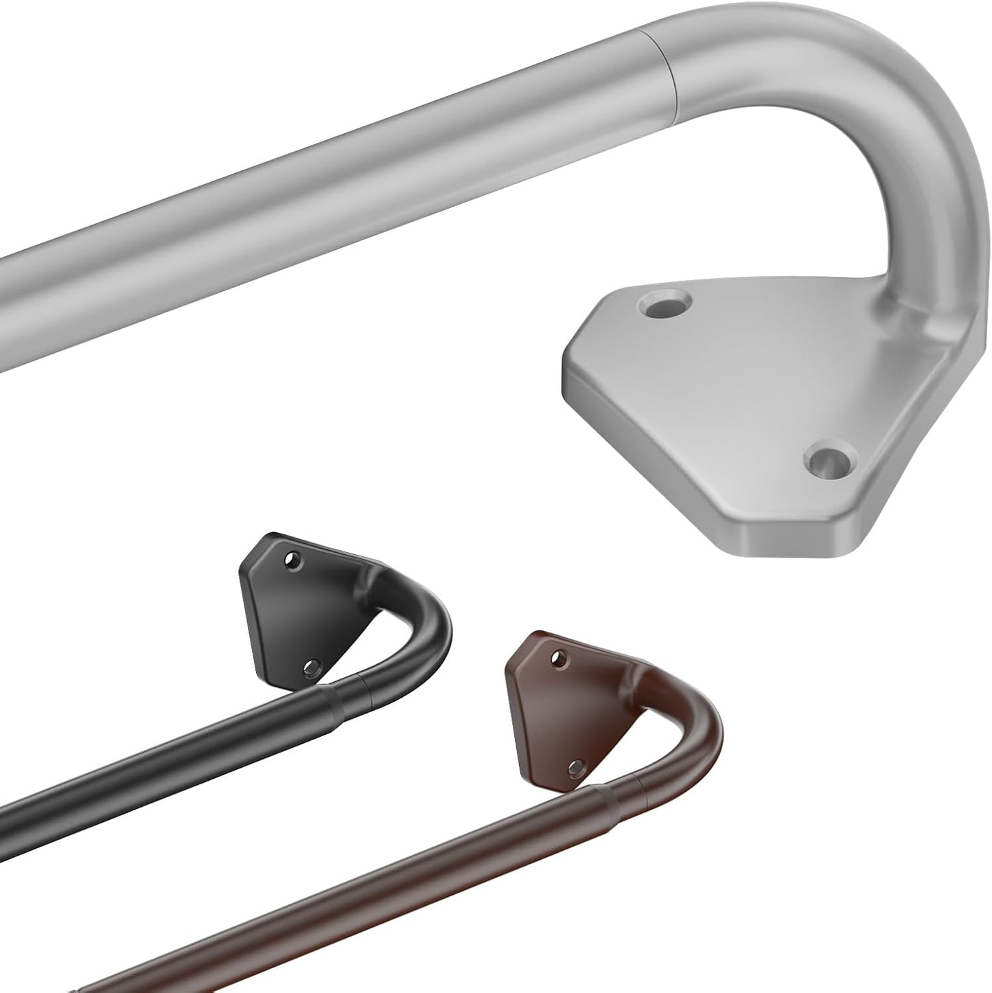 Adjustable Blackout Curtain Rod - Rust-Resistant Silver, 28-48 Inch