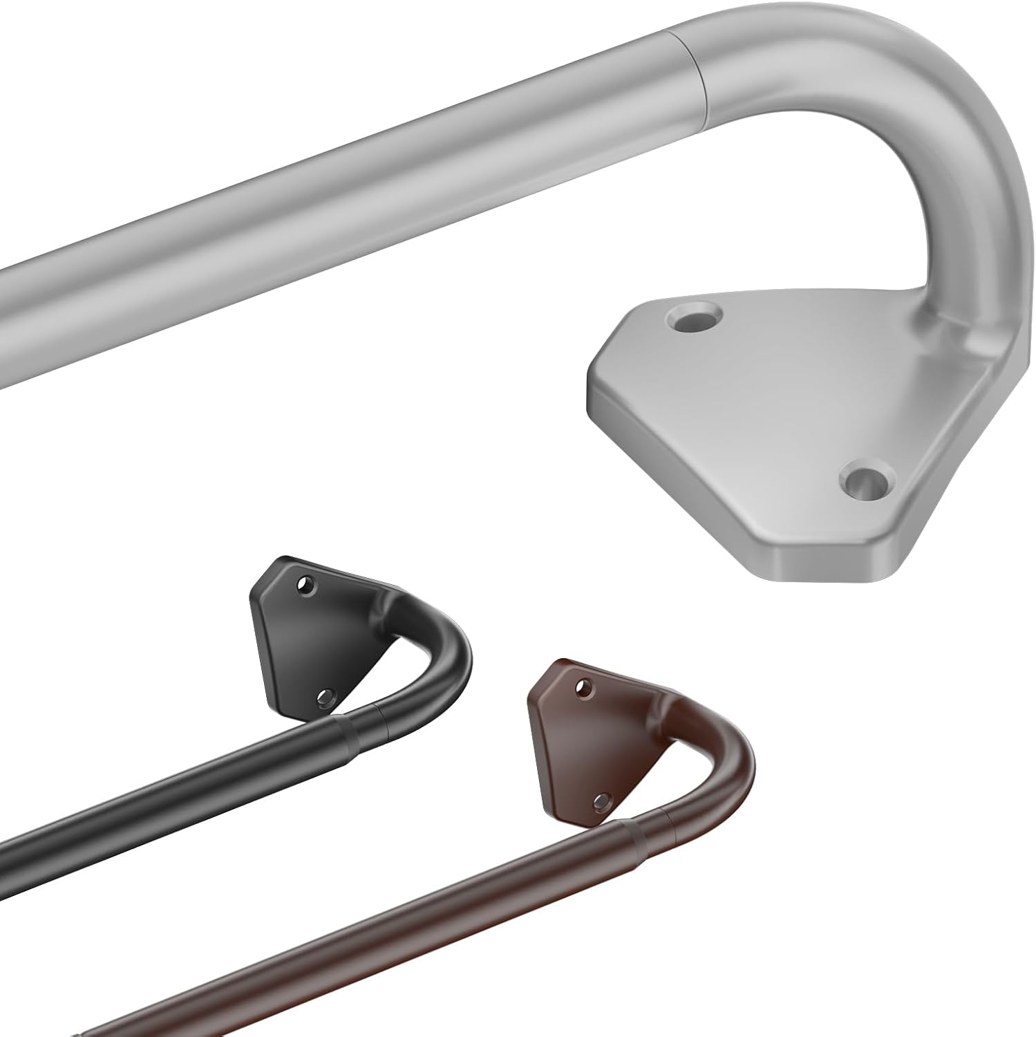 Adjustable Blackout Curtain Rod - Rust-Resistant Silver, 28-48 Inch