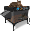 Heated Cat House for Outside Insulated Winter Shelter - Warm