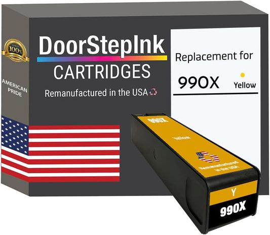 Vibrant Yellow Ink for HP 990X: Made in USA!