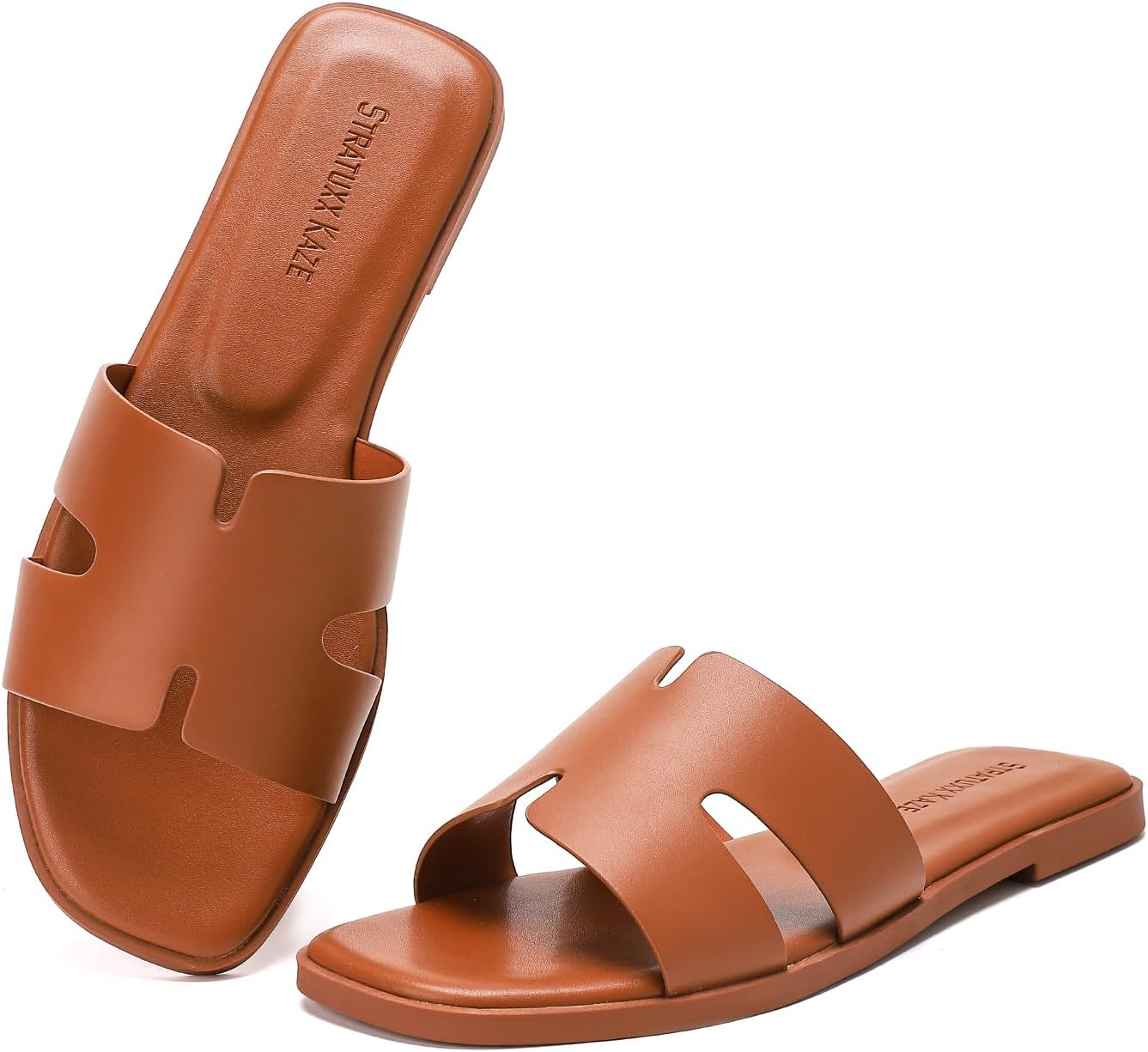 Stratuxx Kaze Open Toe Flat Dress Sandals for Women - Summer Style
