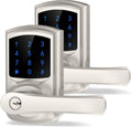 Keyless Entry Door Lock with Keypad and Handle - Easy Install 2 Pack
