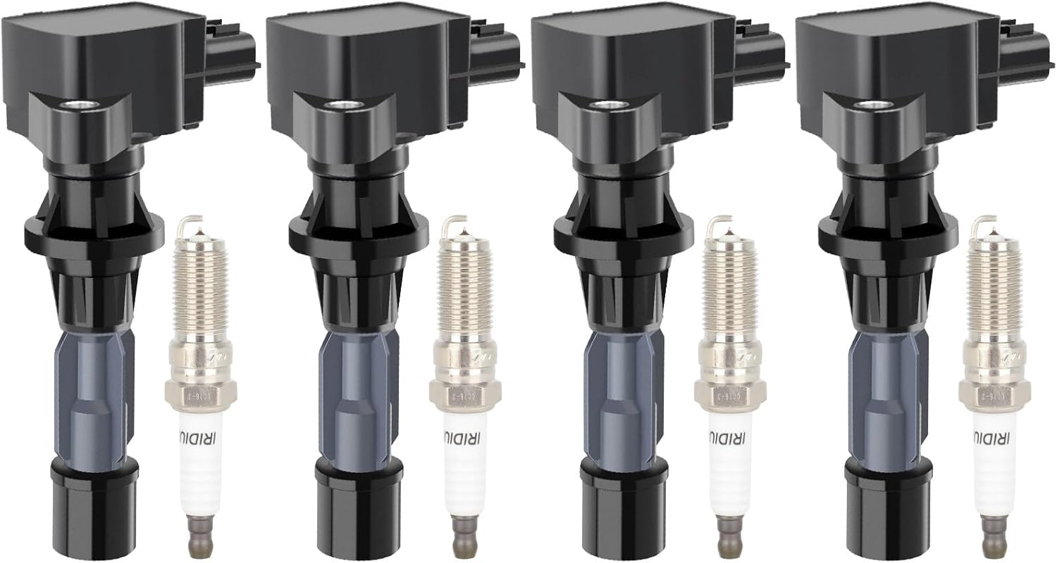 ECCPP UF540 Ignition Coils and Iridium Spark Plugs for Mazda