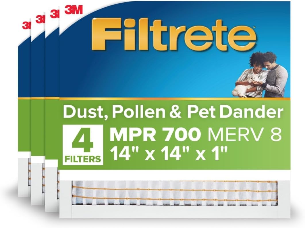 Filtrete 14x14x1 AC Furnace Air Filter, MERV 8 for Clean Air