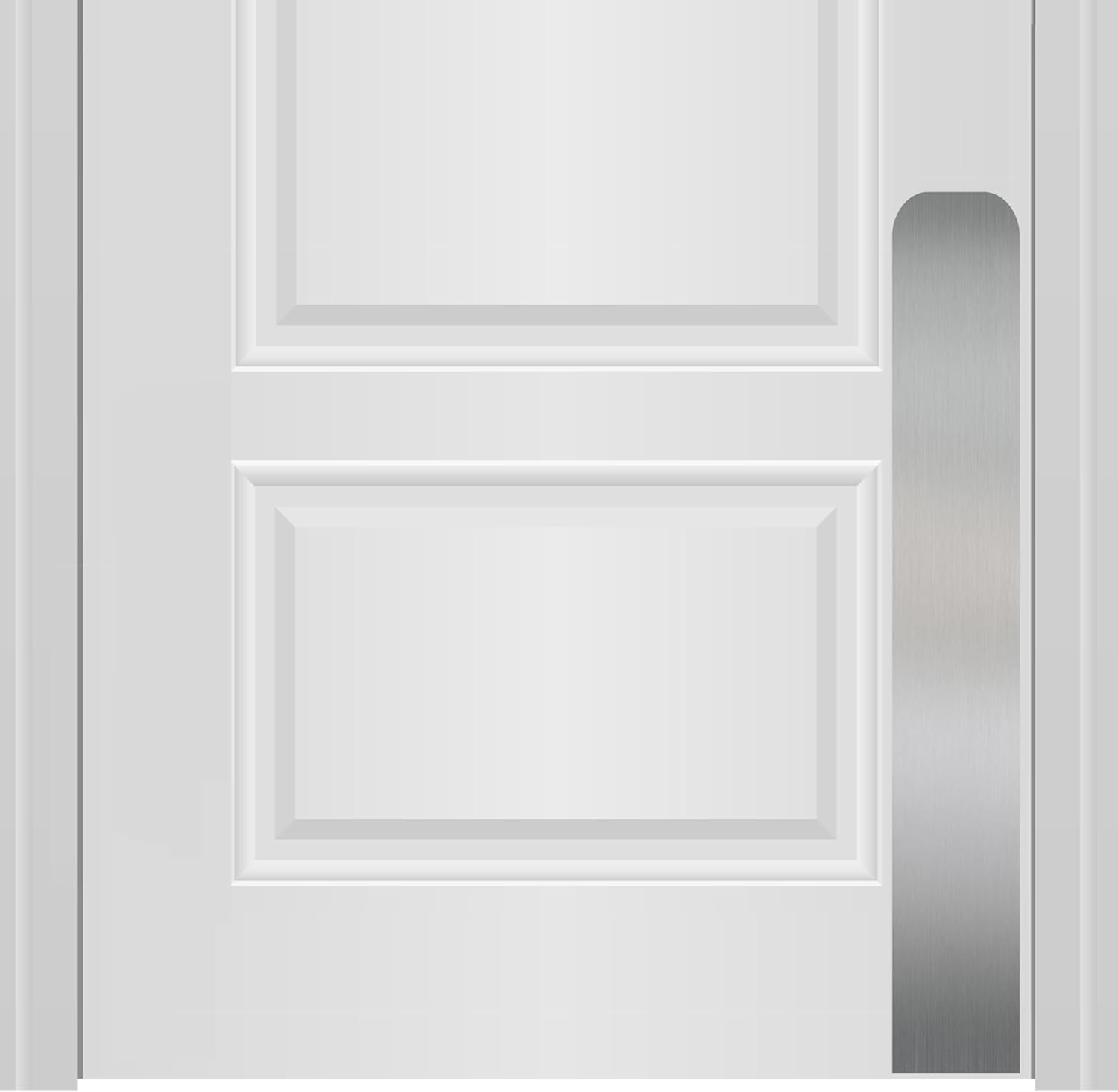 Deck the Door Decor Dog Scratch Door Protection Plate - Satin Nickel