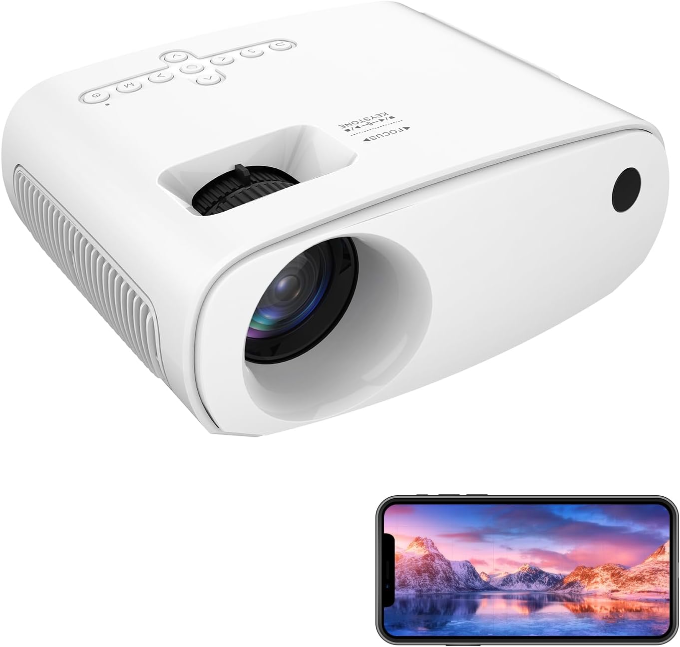 Portable HD Mini Projector - Wireless & Versatile! 