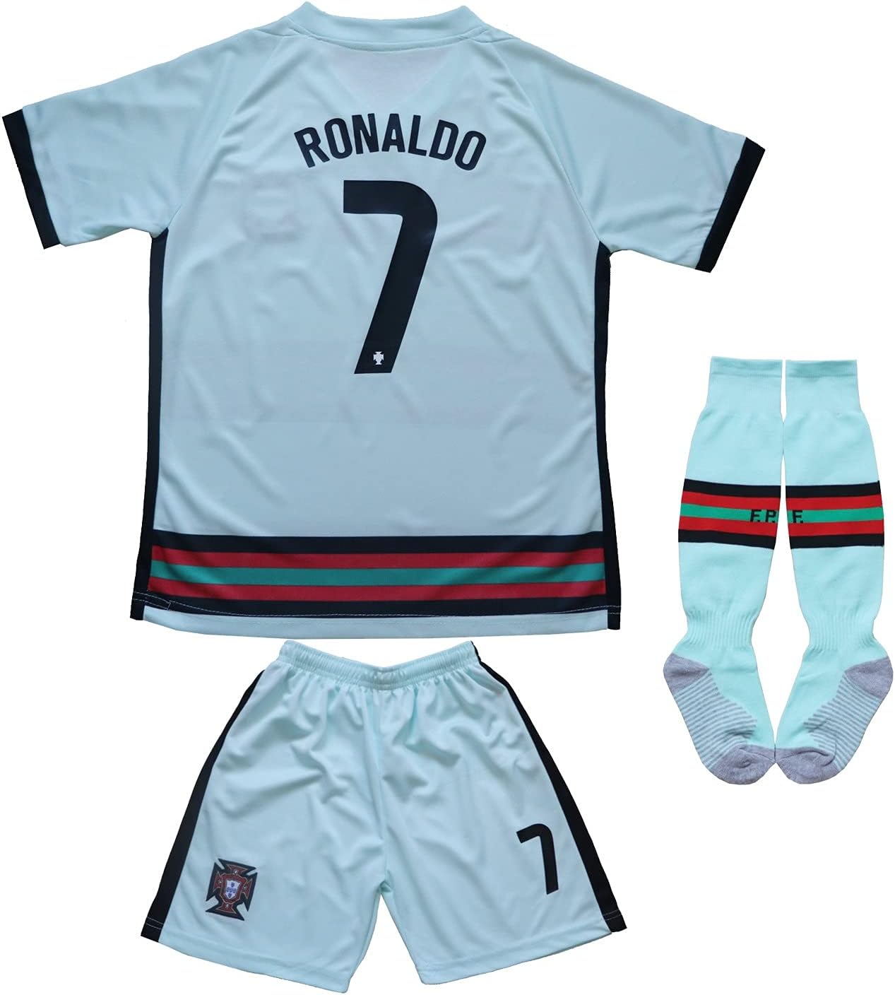 FPF #7 Kids Football Soccer Jersey Set for Youth Sizes