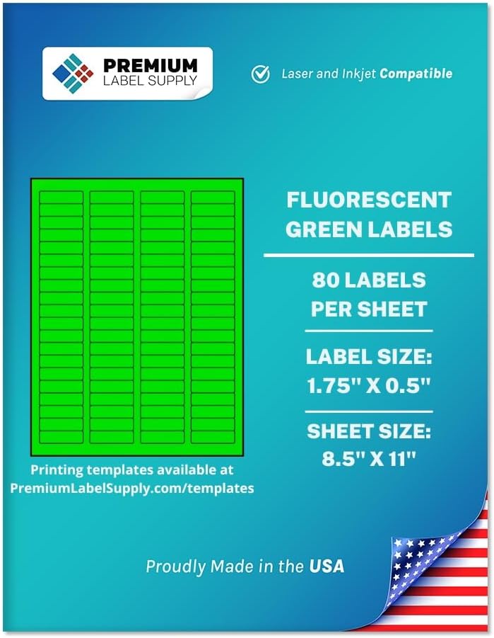 Bright Neon Color Fluorescent Sticker Labels for Every Need